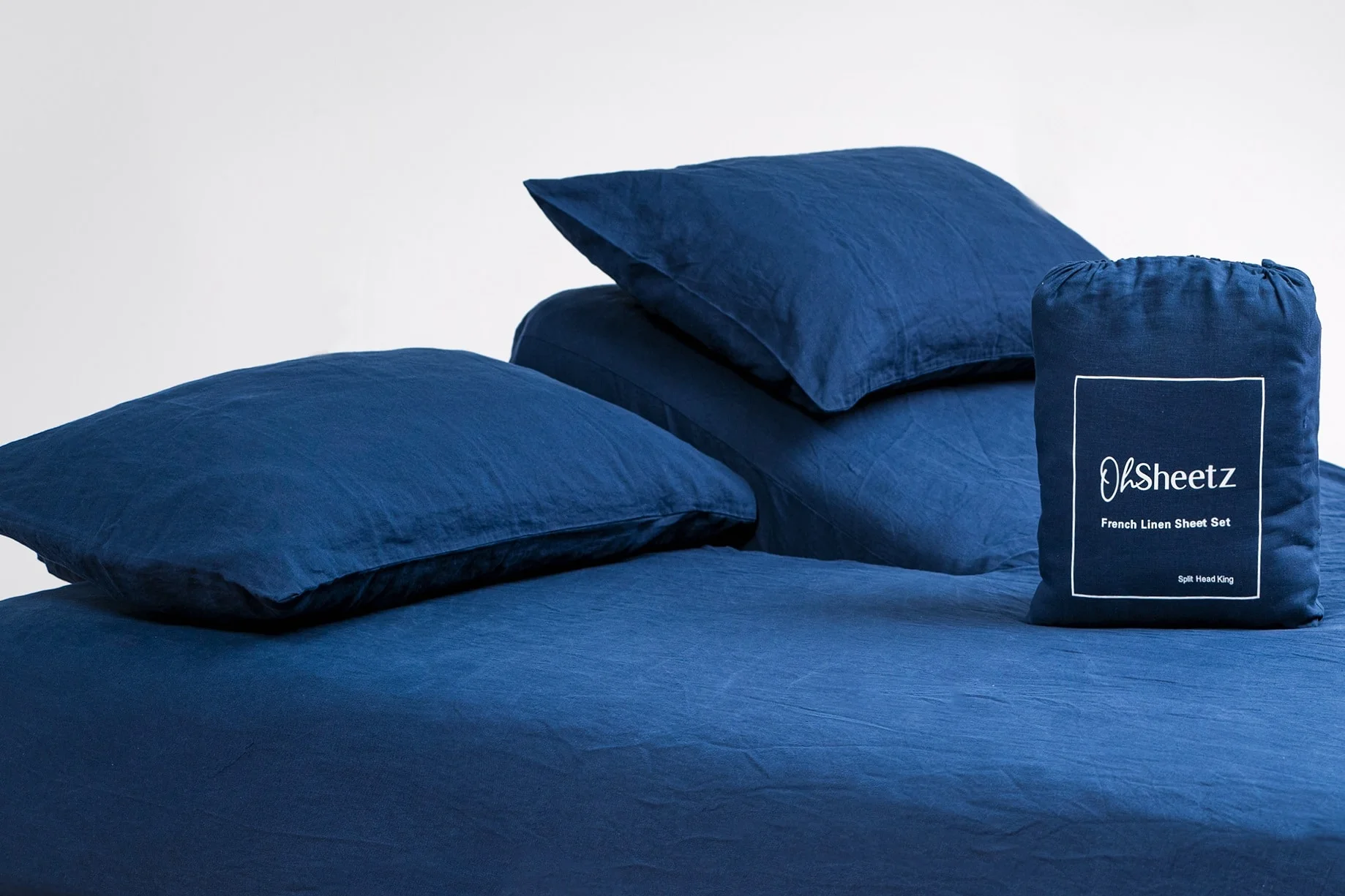 French Linen Split Head Dusk Rain NED7338 2