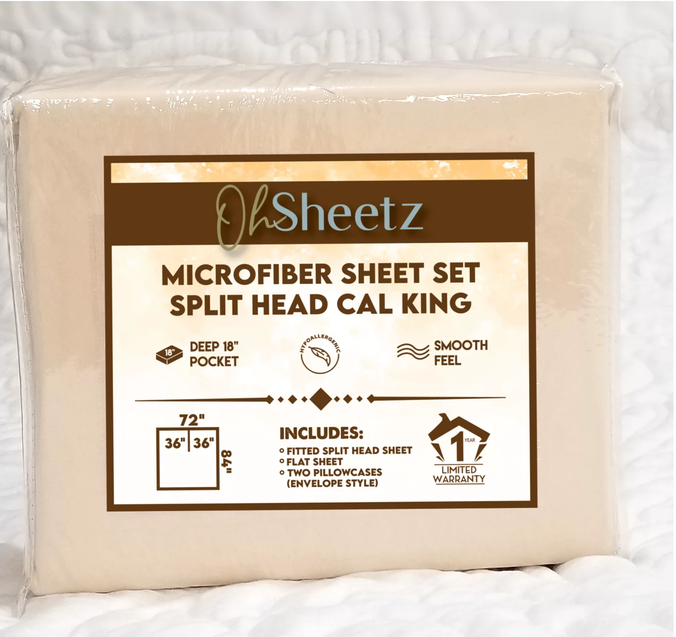 Sheetz IvoryCalKingSH